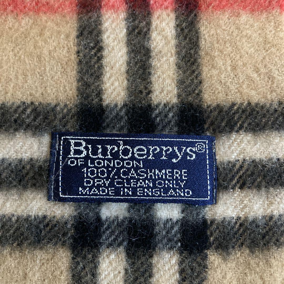Burberry’sカシミヤ100%ウール　ノバチェック定番マフラー男女兼用