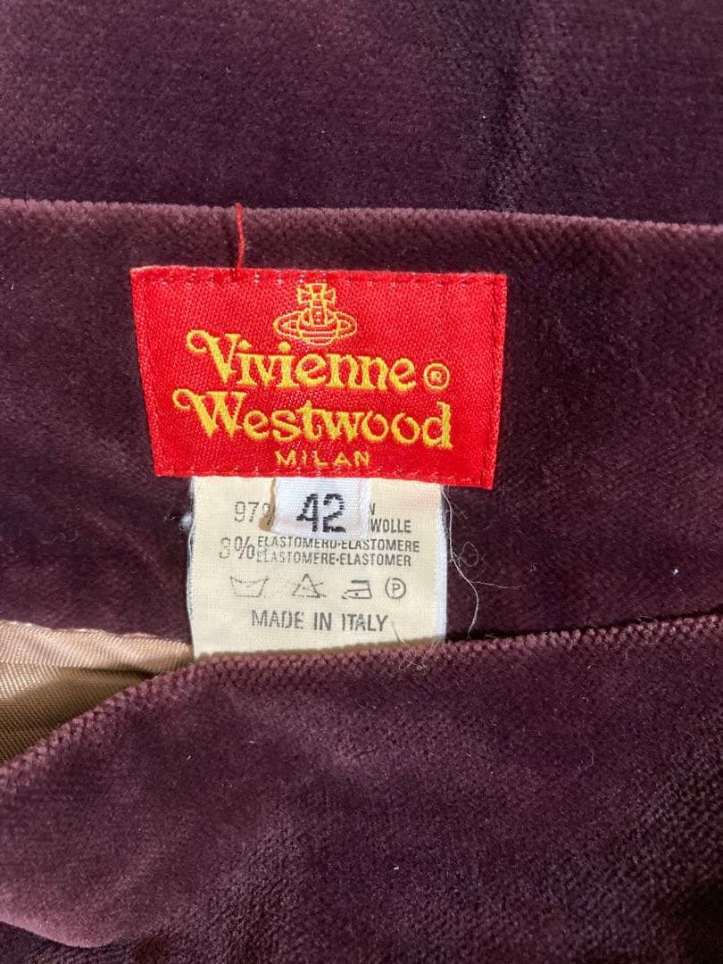 Vivienne westwood MILAN 別珍 スカート 金ボタン