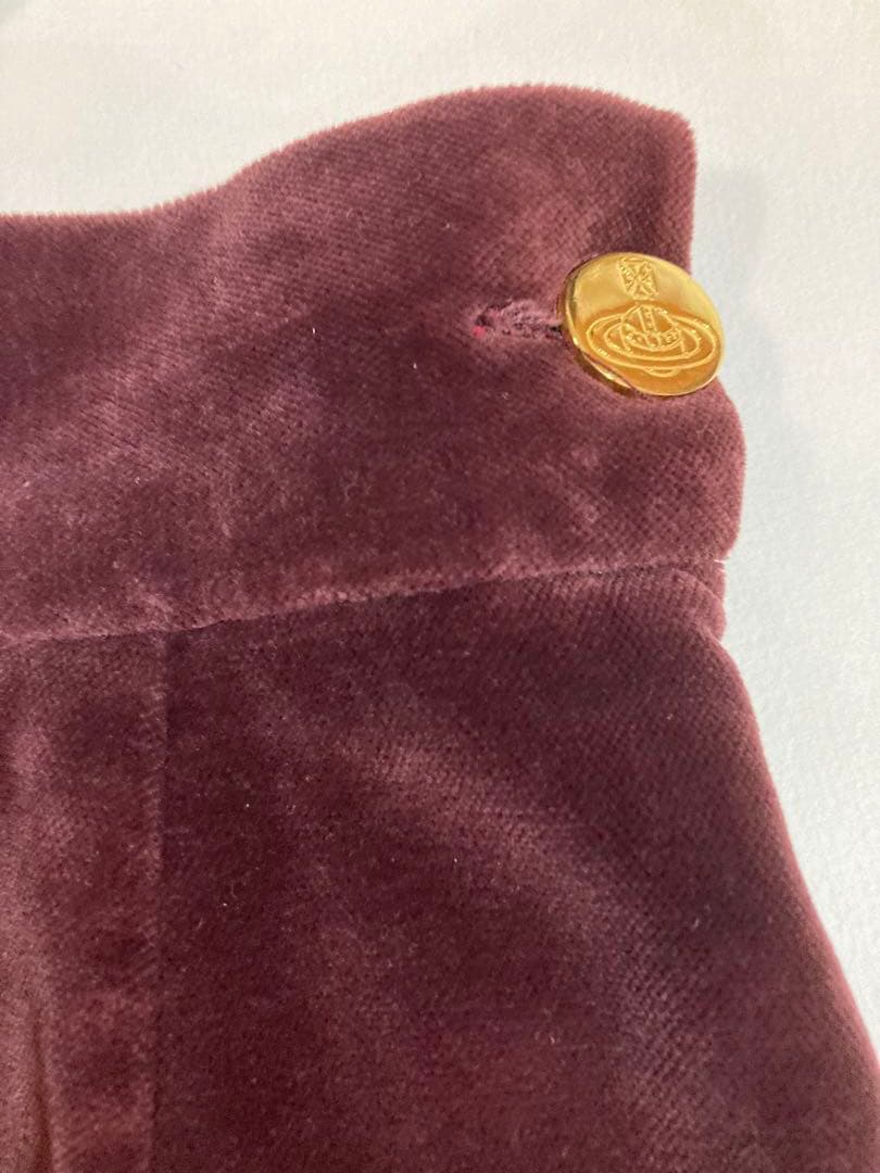 Vivienne westwood MILAN 別珍 スカート 金ボタン