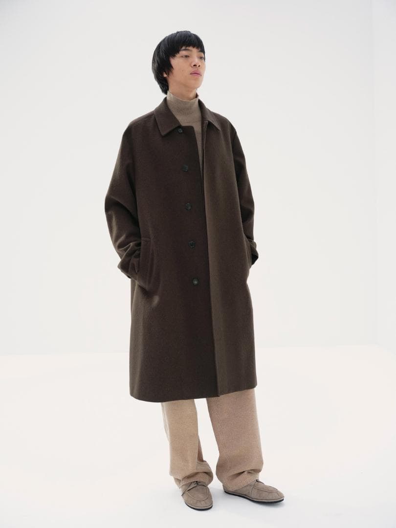 ジャケット・アウター 24AW AURALEE BABY CAMEL FLANNEL COAT 3