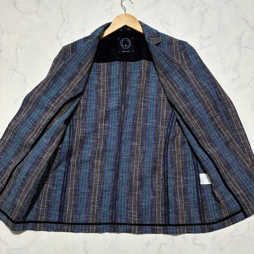 美品✨T-JACKET テーラードジャケット リネン混