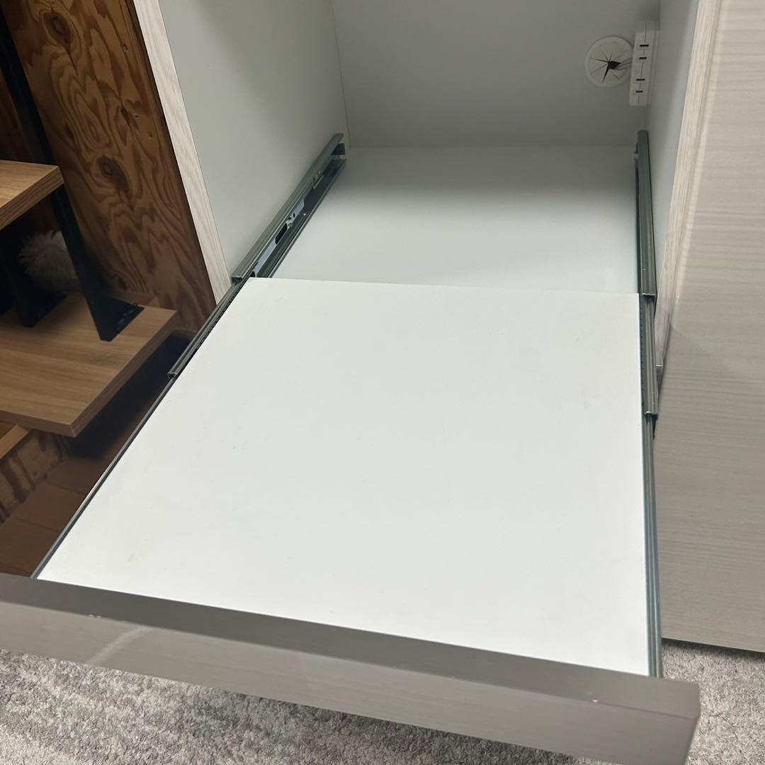 都内23区送料無料✨創愛ファニチュア✨ 食器棚　キッチンカウンター　カシュー80