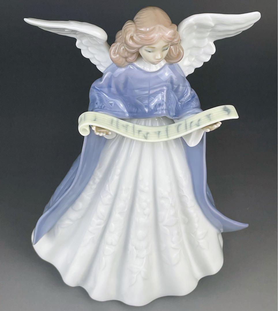 【希少】LLRADRO リヤドロ 楽譜を持つ天使 パープル 紫 リアドロ