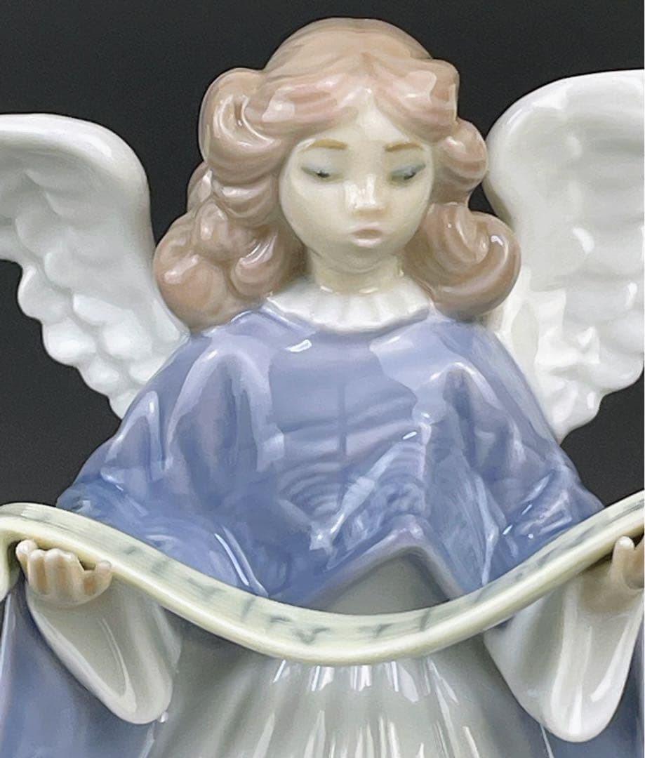 【希少】LLRADRO リヤドロ 楽譜を持つ天使 パープル 紫 リアドロ