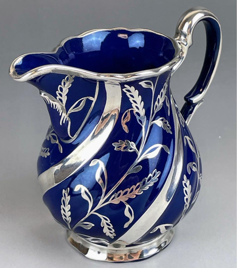 【専用】リチャードジノリ 純銀巻 草花紋 水差し アールヌーボー ミルクジャグ