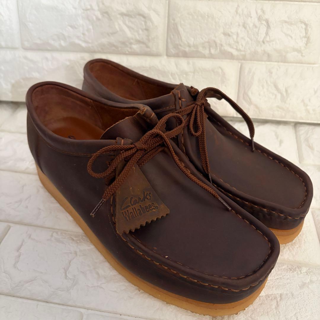 メンテナンス済み Clarks ワラビー オールレザー 26cm