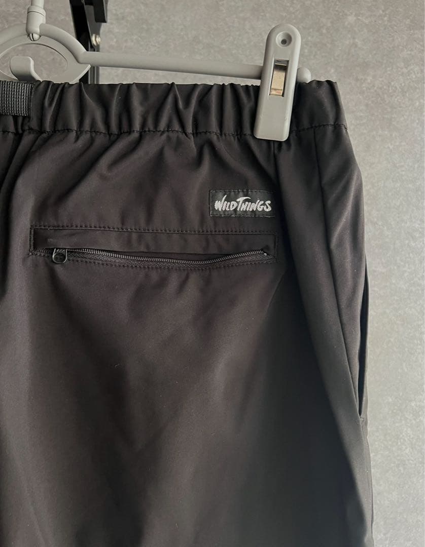 【超美品】ワイルドシングスセットアップスーツ2点セットブラック　ウエストゴム