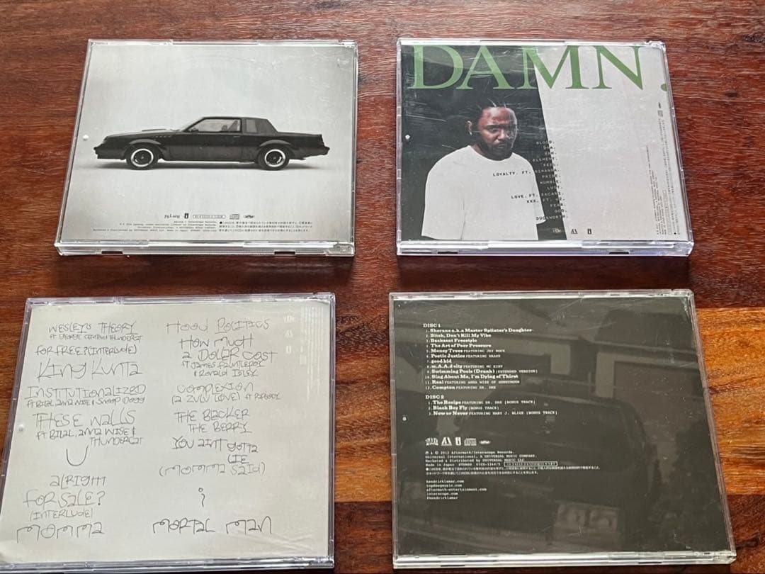 Kendrick Lamar ケンドリックラマー　アルバム　セット 4枚　国内盤