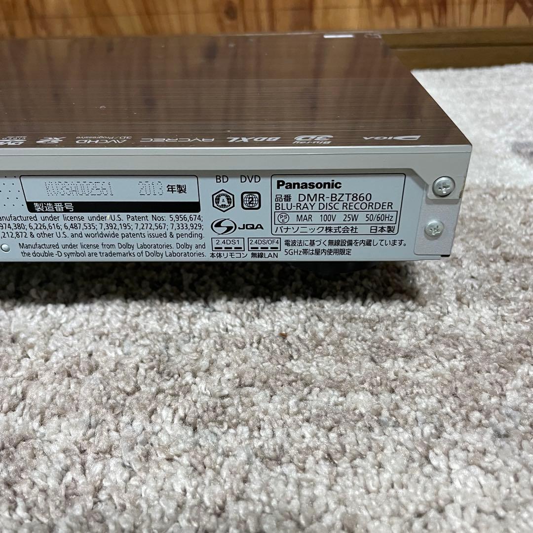 全国送料無料✨PANASONIC✨ ブルーレイレコーダー　DMR-BZT860