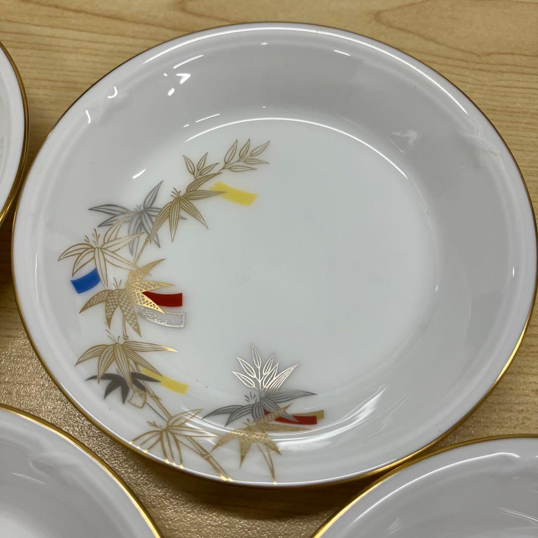 希少　大倉陶園　五歳時記　小皿揃（5枚）　約11cm　絵替わり　日本製