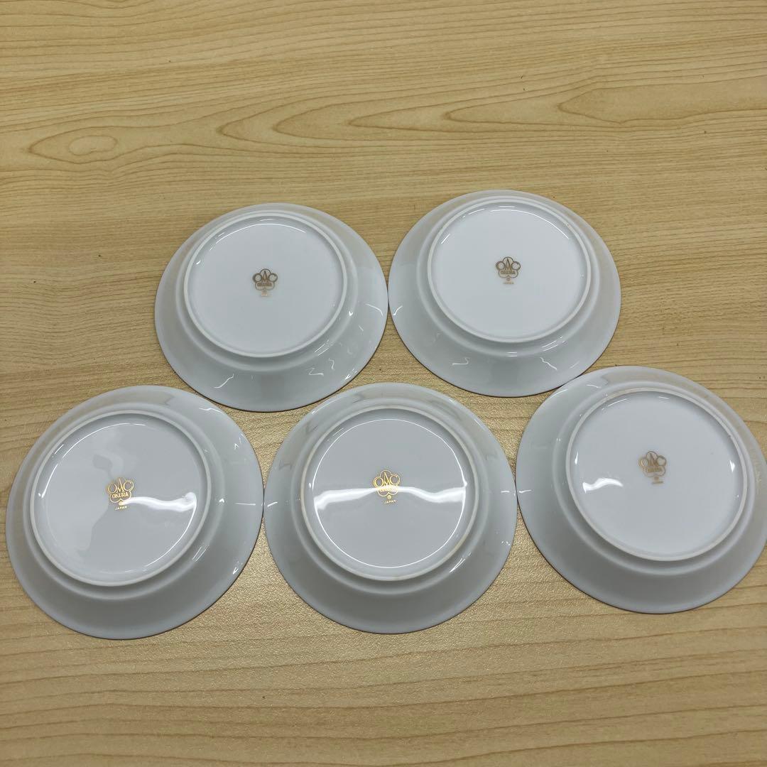 希少　大倉陶園　五歳時記　小皿揃（5枚）　約11cm　絵替わり　日本製