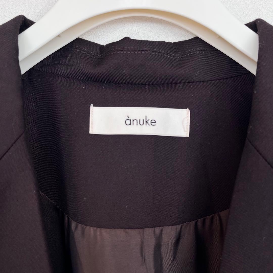 anuke twill jacket ブラウン 38