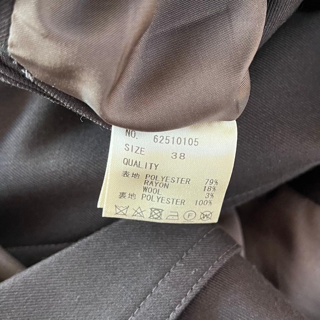 anuke twill jacket ブラウン 38