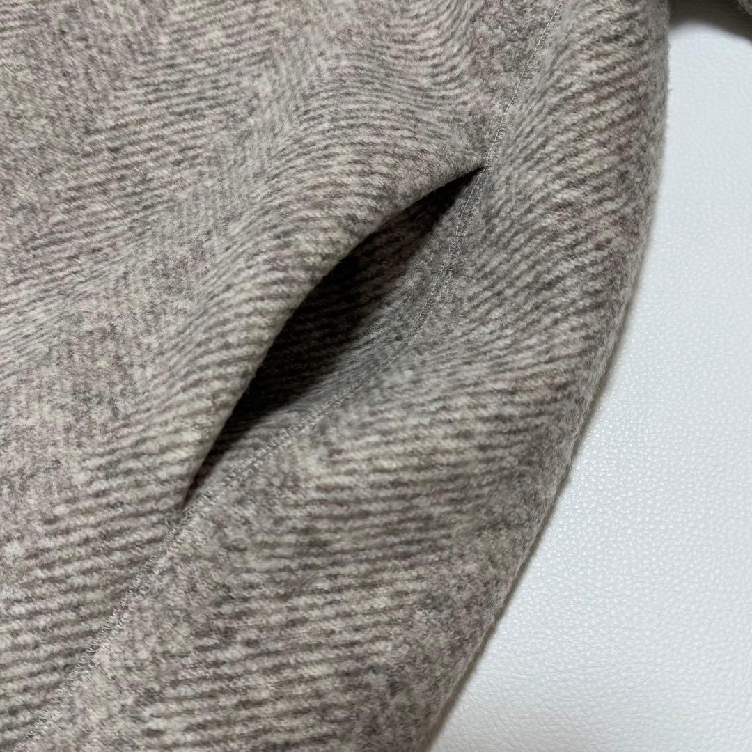 2025完売品✨ アダムエロペ ヘリンボンツイードボンディングコーディガン 美品