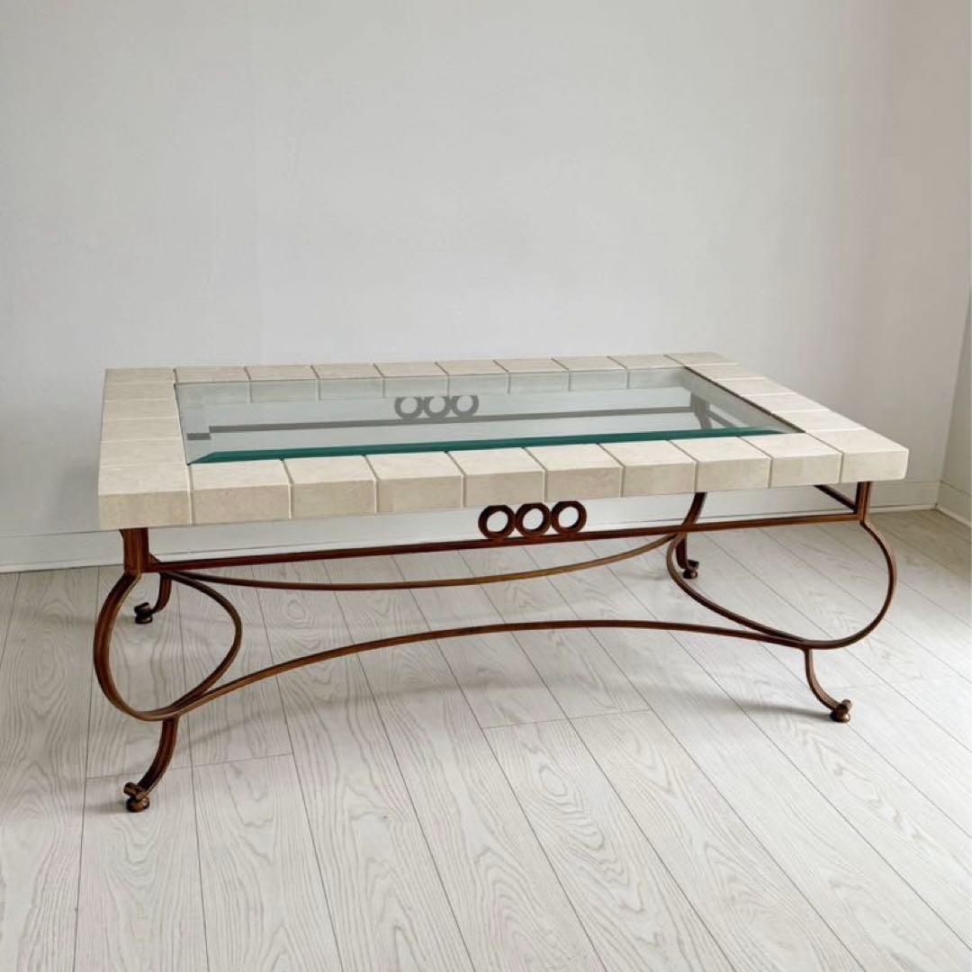 DREXEL HERITAGE ドレクセルヘリテイジ ガラスセンターテーブル