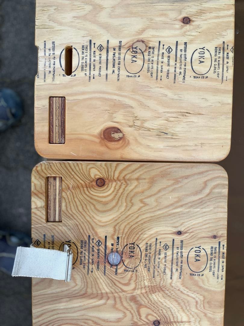 【値下げ美品】YOKA(ヨカ) L-TABLE 2台セット ウッドテーブル