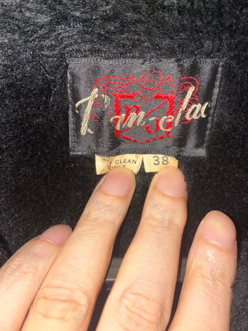 60s ギャングコート　ブラック