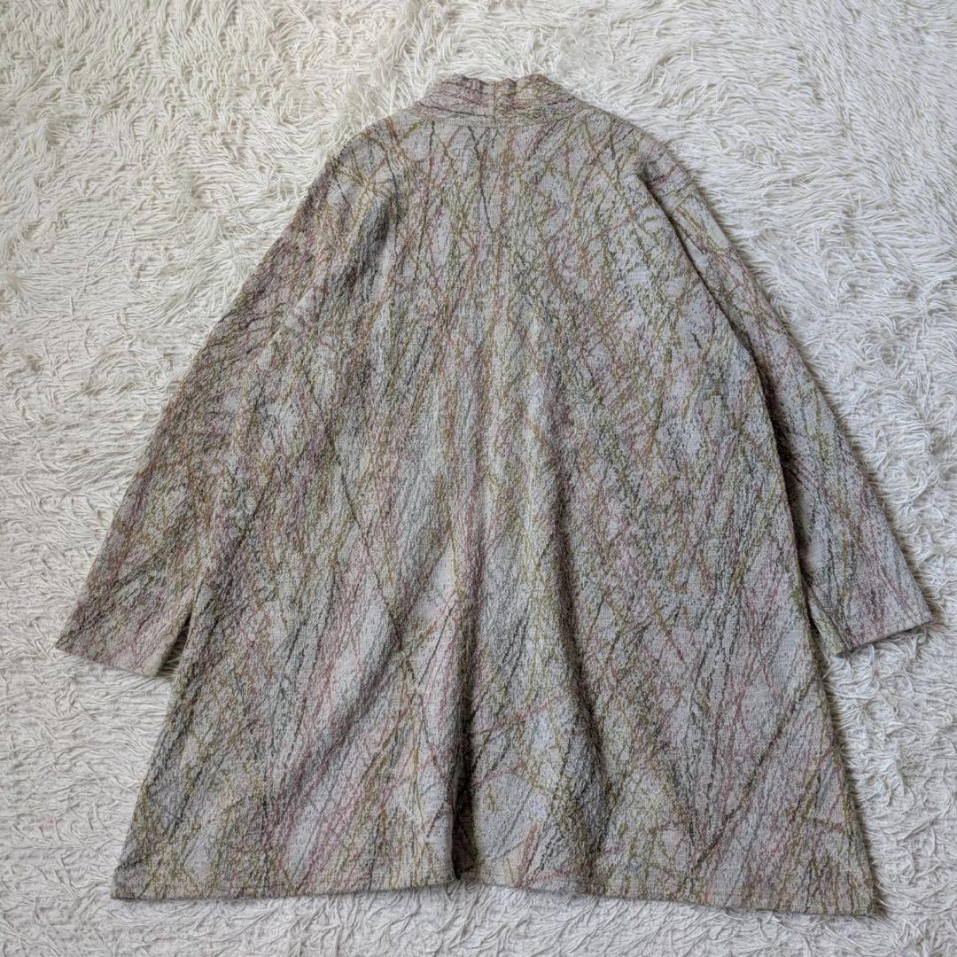 JURGEN LEHL/ヨーガンレール　ウールスクラッチ　チュニック　白灰　M