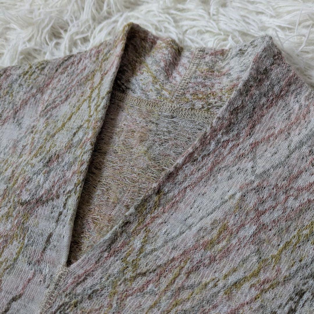 JURGEN LEHL/ヨーガンレール　ウールスクラッチ　チュニック　白灰　M