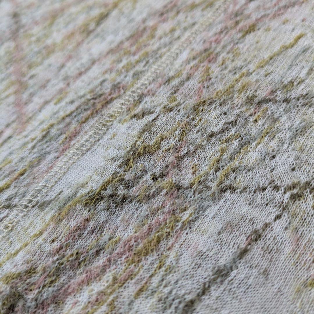 JURGEN LEHL/ヨーガンレール　ウールスクラッチ　チュニック　白灰　M