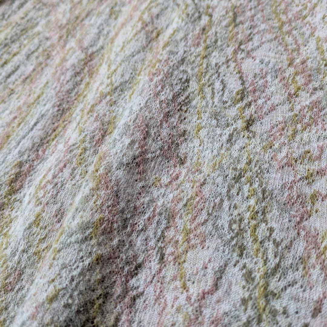 JURGEN LEHL/ヨーガンレール　ウールスクラッチ　チュニック　白灰　M