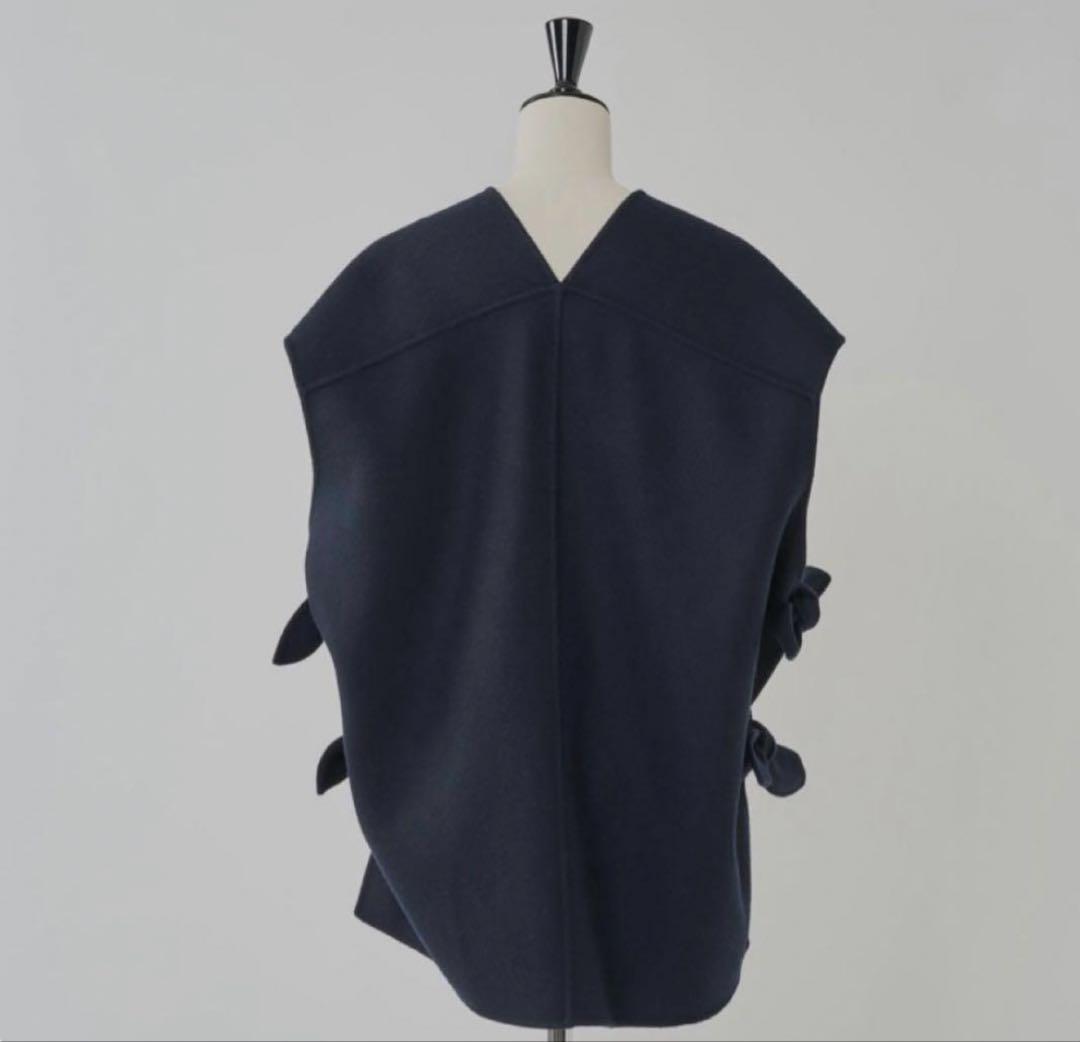 美品 Have へイヴ リボンウールリバージレ ネイビー