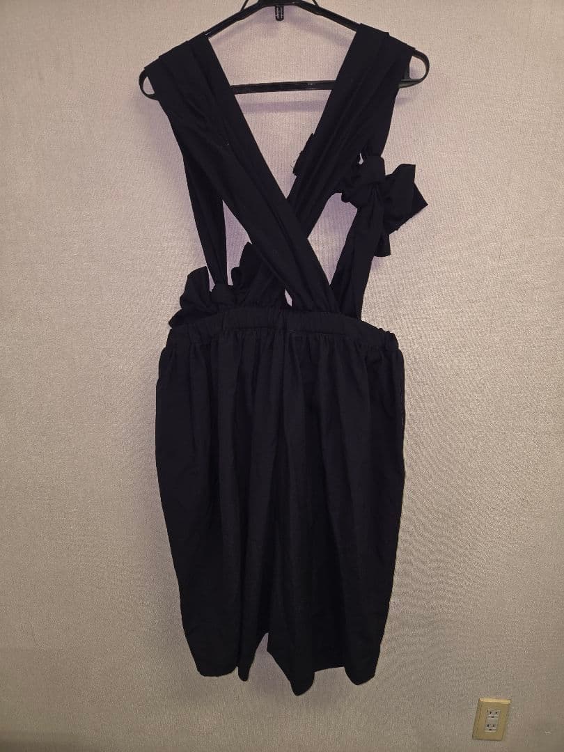 ★COMME des GARCONS★ギャルソン サロペットワイドパンツ リボン