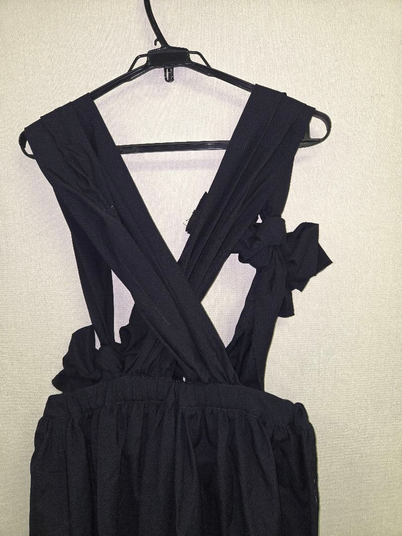 ★COMME des GARCONS★ギャルソン サロペットワイドパンツ リボン