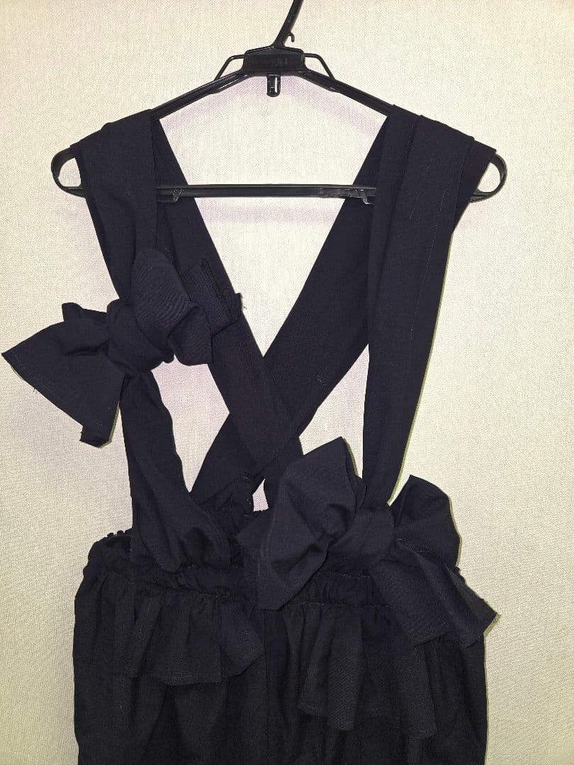 ★COMME des GARCONS★ギャルソン サロペットワイドパンツ リボン