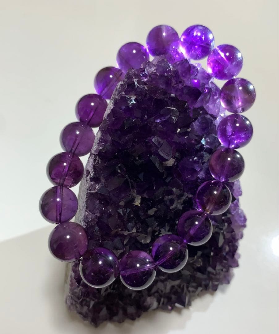 ウルグアイ産アメトリン　ブレスレット　ウルグアイ産アメジスト原石　セット
