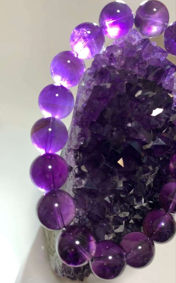 ウルグアイ産アメトリン　ブレスレット　ウルグアイ産アメジスト原石　セット