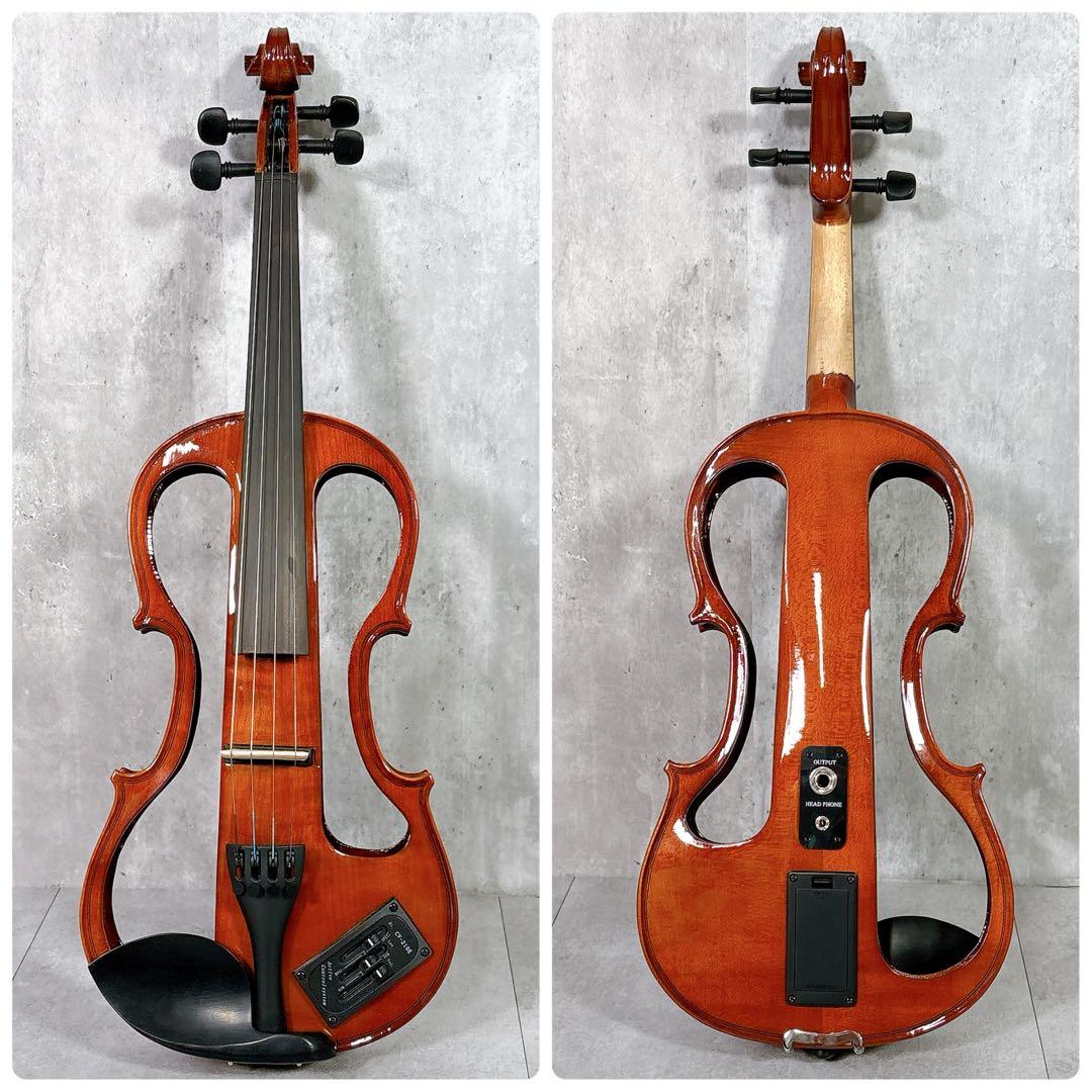 V589 カルロ・ジョルダーノ CV-210E エレキ バイオリン サイレント