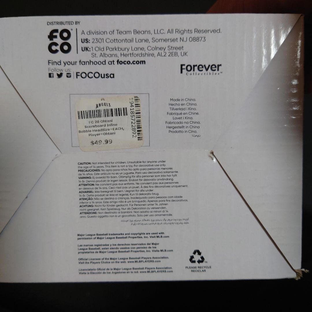 【限定品】大谷翔平 ボブルヘッド2019体限定　FOCO　エンゼルスタジアム