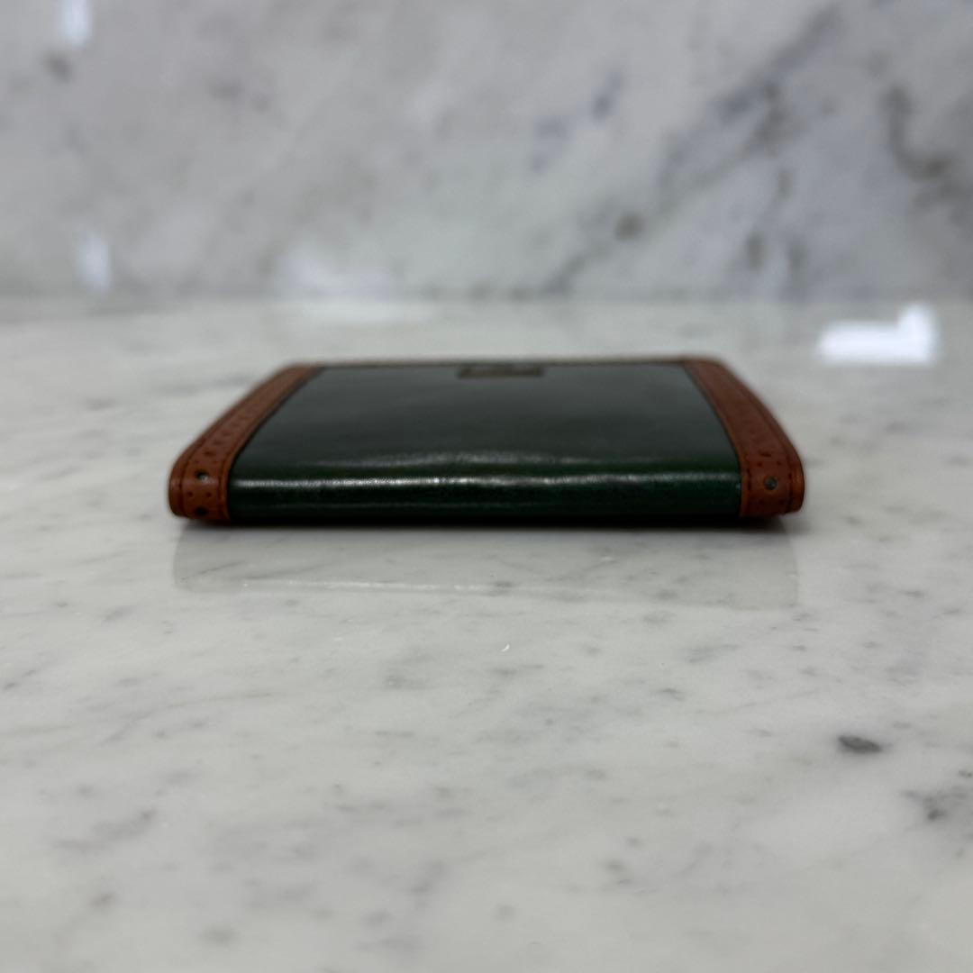 美品 Yves Saint Laurent イヴサンローラン 二つ折り財布 本革