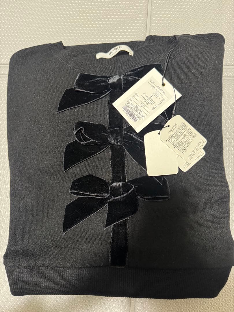 ワンピース her lip to Simone Knit Mini Dress