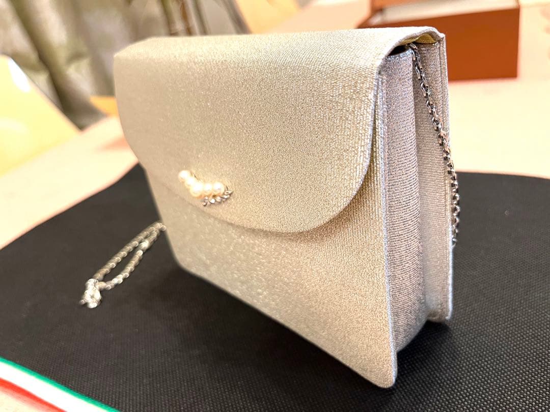 和装バッグ　カクテルバッグ　ミキモト本真珠　綴織　佐賀綿　新品未使用品　高級品