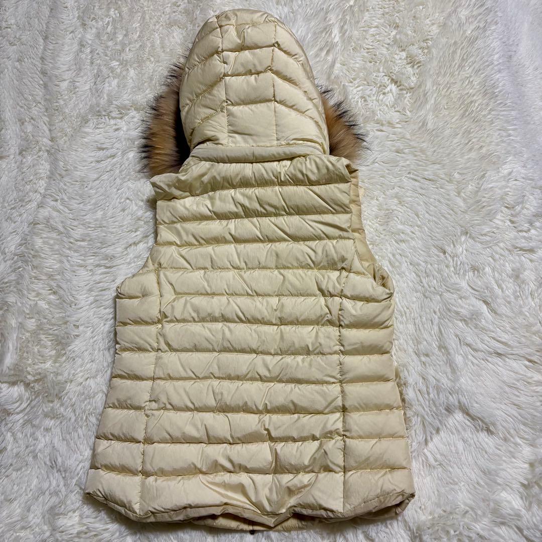 タトラス ORSIERA オルシエラ　ダウンベスト アイボリー ラクーンファー2