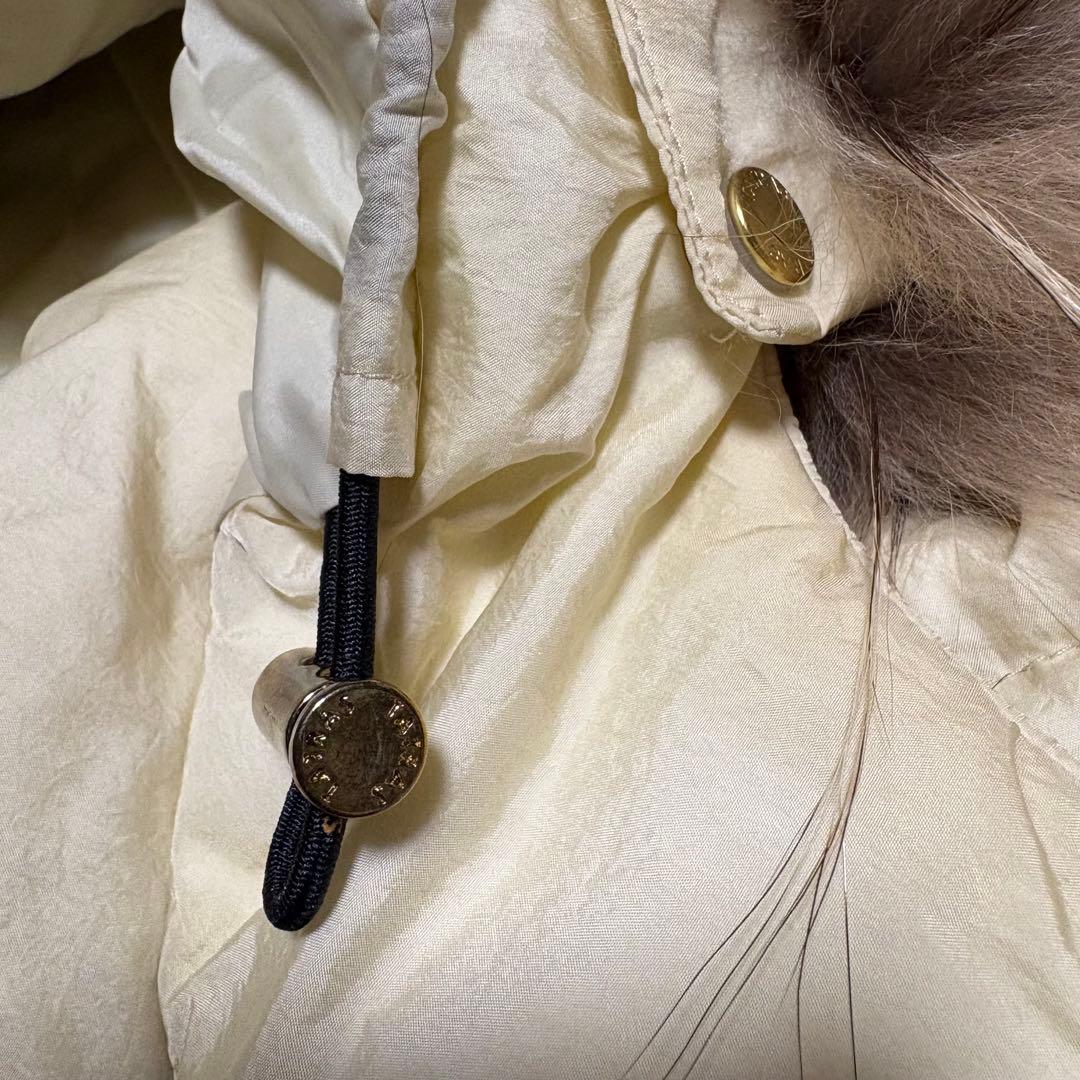 タトラス ORSIERA オルシエラ　ダウンベスト アイボリー ラクーンファー2