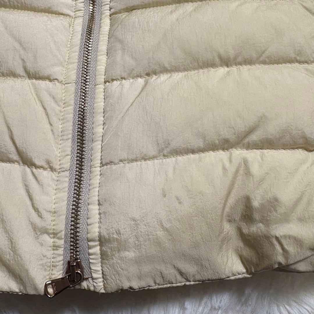 タトラス ORSIERA オルシエラ　ダウンベスト アイボリー ラクーンファー2