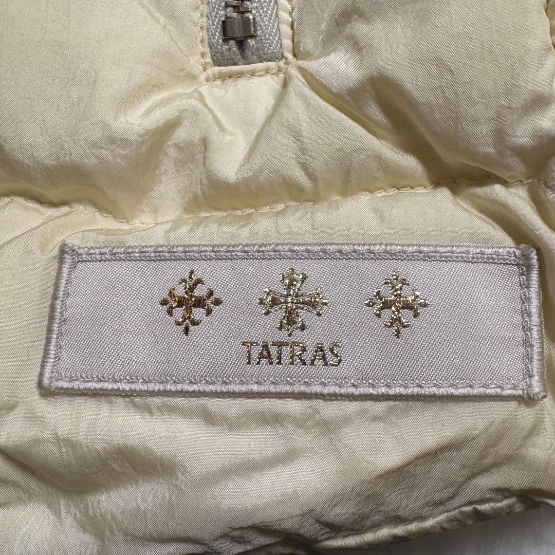 タトラス ORSIERA オルシエラ　ダウンベスト アイボリー ラクーンファー2
