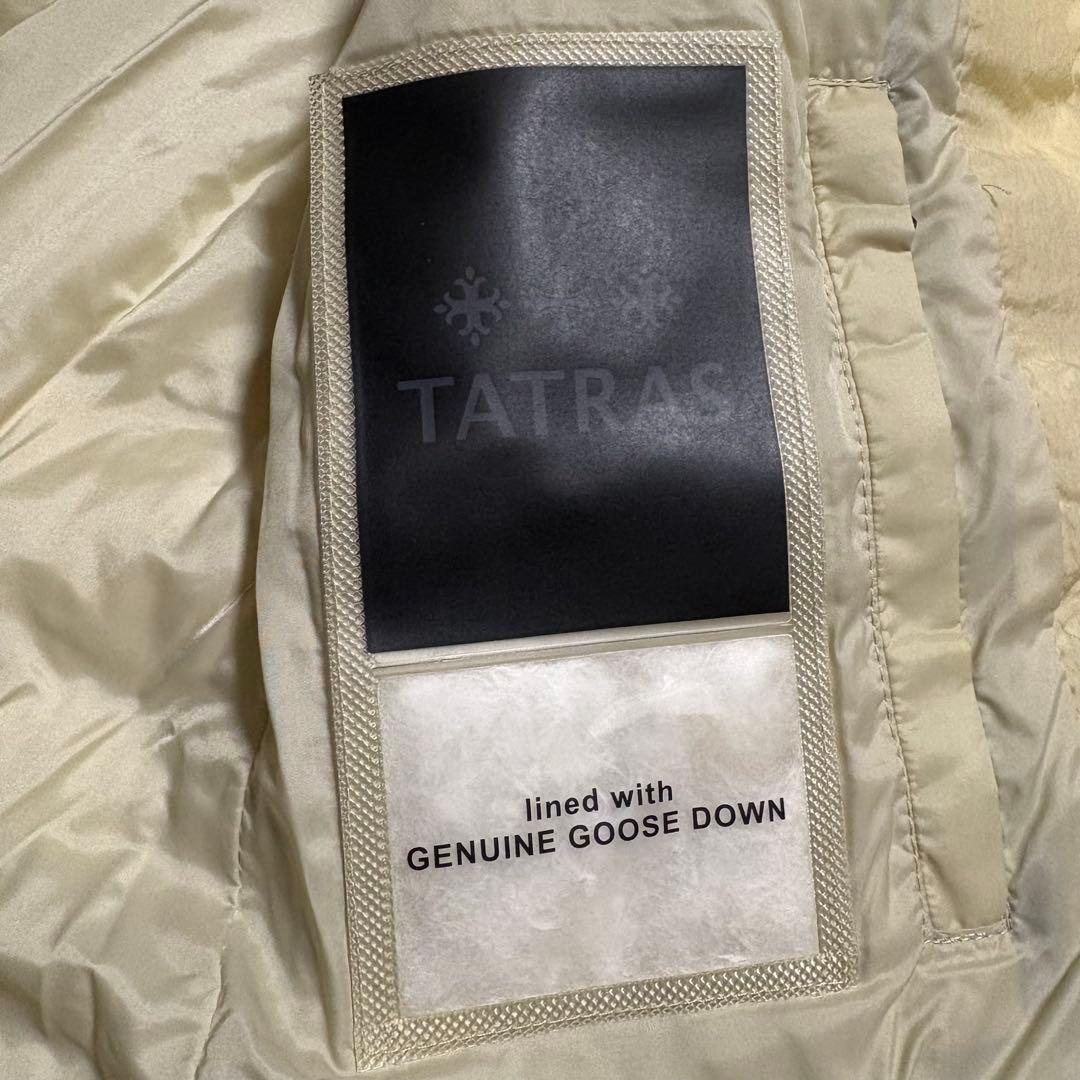 タトラス ORSIERA オルシエラ　ダウンベスト アイボリー ラクーンファー2