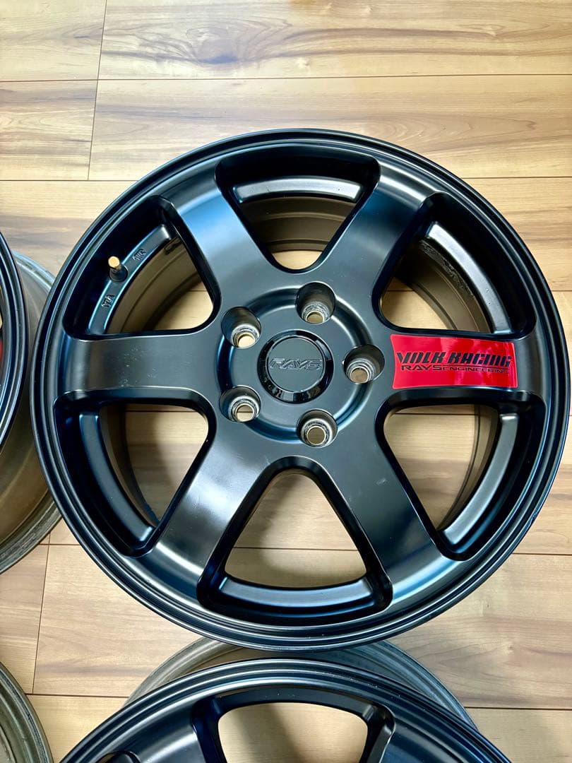 16インチ7J+47 114.3 5穴 Rays仕様Raysナット ハブリング付