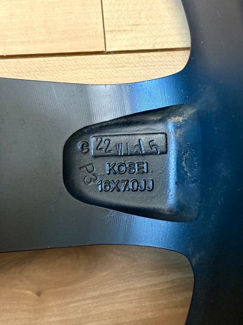 16インチ7J+47 114.3 5穴 Rays仕様Raysナット ハブリング付