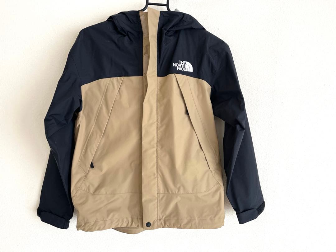 【美品】THE NORTH FACE フード付きジャケット ベージュ/黒