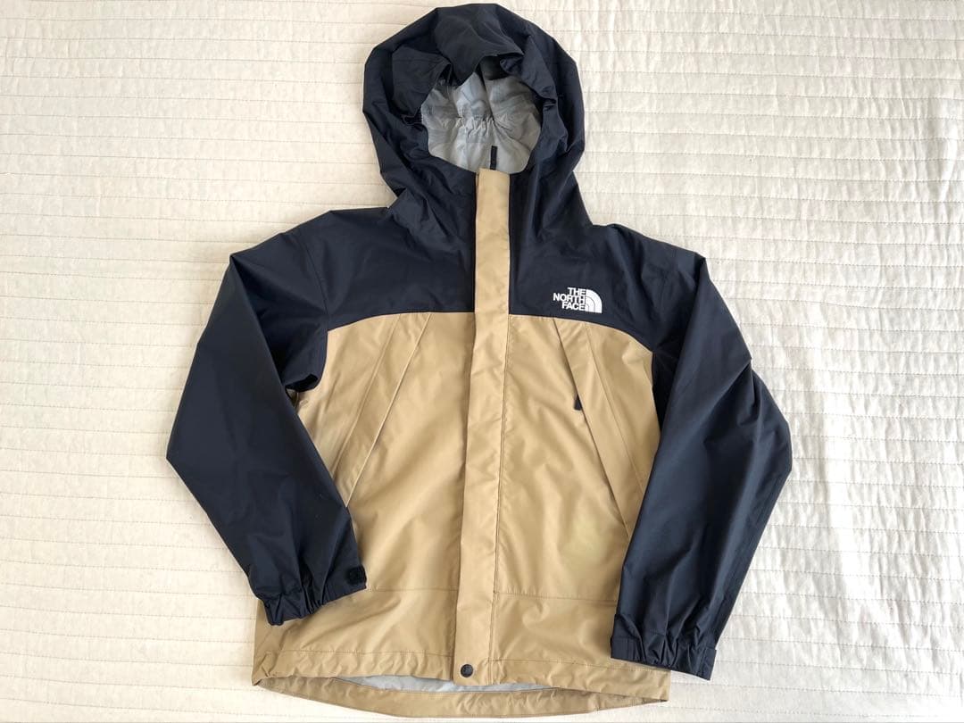 【美品】THE NORTH FACE フード付きジャケット ベージュ/黒