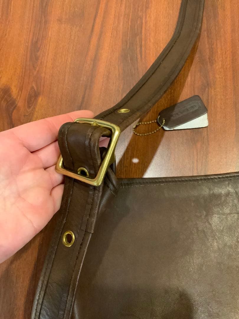 オールドコーチ ブラウン 本革 バケツバッグ OLD COACH