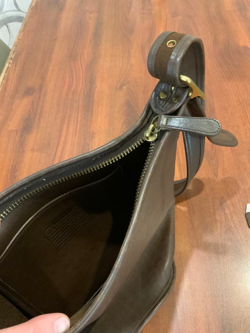 オールドコーチ ブラウン 本革 バケツバッグ OLD COACH