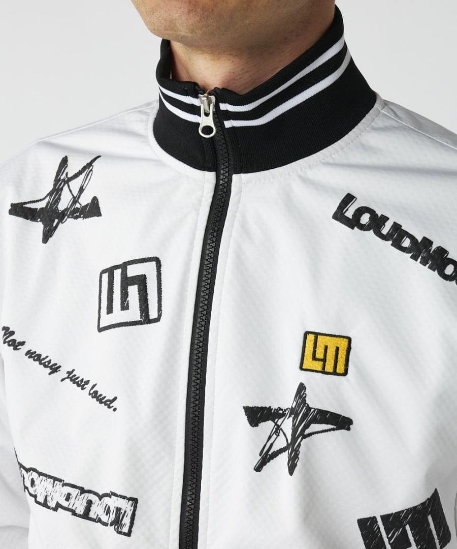 秋冬★ラウドマウスゴルフ★4WAYストレッチライトボンディングブルゾン★M/WT