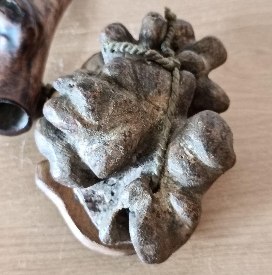 【提物】煙管 煙草入れ 煙草入れ 骨董 喫煙具 時代物　木製提物