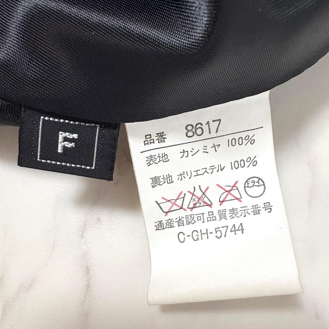 ポンチョ　カシミヤ100% ファー付き　Aライン　エレガント　パーティー　黒